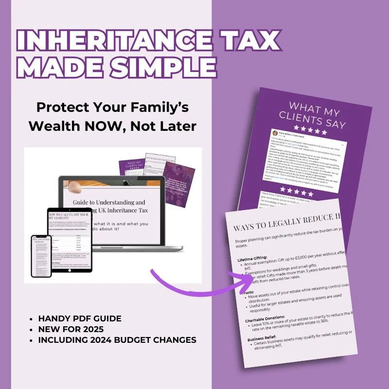 guide to inheritance tax by award winning financial adviser and money coach Claire Sweet